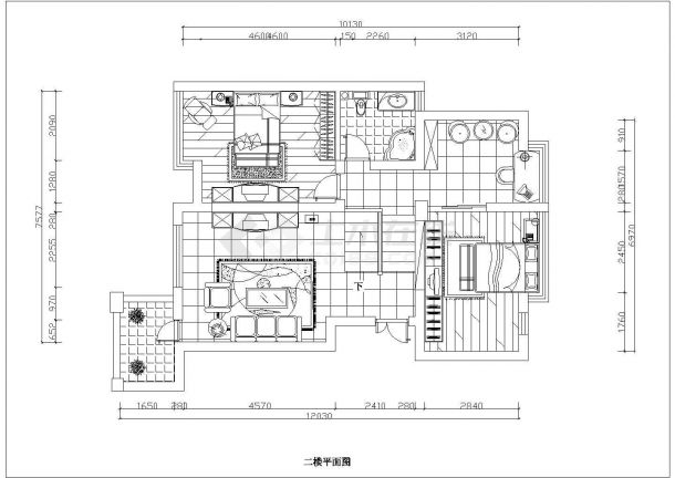 家庭室内装修设计 CAD平面布置施工图精要